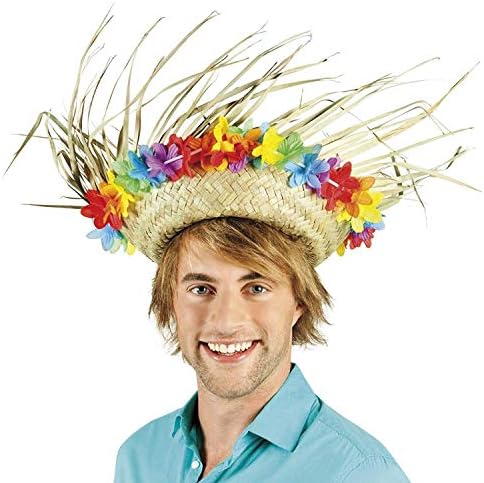 Boland 10232494 Bol52537 Straw Hat Flowers, Adult, Multi-Coloured