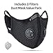 CoolChange N99 Dust Mask PM2.5 Activated Carbon Filter Mask Cambridge Breathing Mask Suitable for Men Women for Woodworking, Mowing, Sanding, Running, Cycling Outdoor Activities-1 Filter