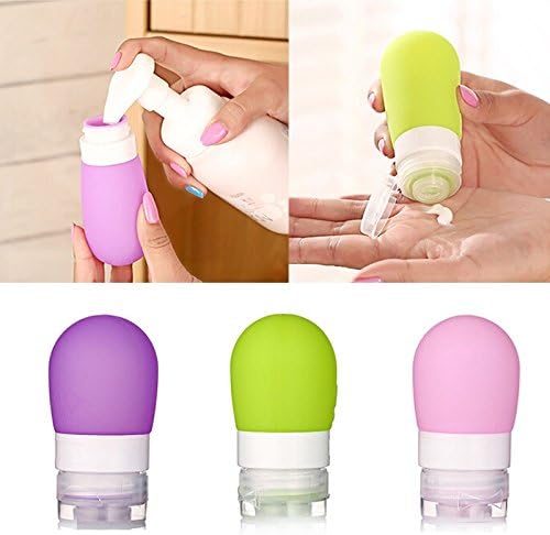 Empty Silicone Travel Packing Bottle Press Bottle for Lotion Shampoo Bath Container