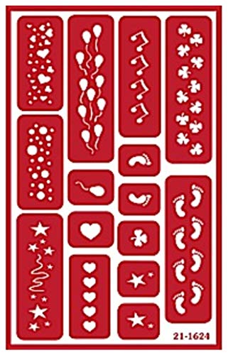 2 Reusable+Etching+Stencils+Birthday+Celebration