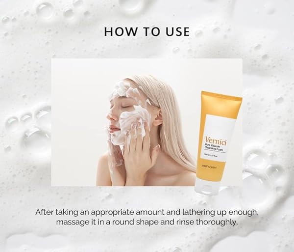 HOT SORRY VERNICI NIACINAMIDE CLEANSING FOAM 5.07 FL.OZ(150ML) | SOFT BUBBLE | MOISTURIZING | KOREAN CLEANSING WASH | K-BEAUTY | (PURE VITAMIN)