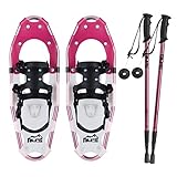 ALPS Adult Lightweight Snowshoes Set for Women,Girls+Trekking Poles 21