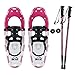 ALPS Adult All Terrian Snowshoes + Pair Anti-Shock Adjustable Snowshoeing Pole + Free Carrying Tote Bag (21 inch)