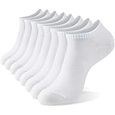 MONFOOT Men's/Women's 4 Pairs Thin Cotton Low Cut Ankle Socks, Multipack