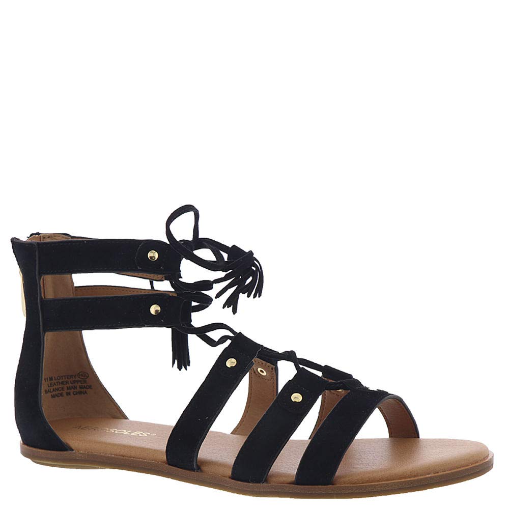 Aerosoles - Women's Lottery Sandal - Lace-Up Flat with Memory Foam Footbed