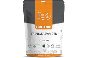 Just Jaivik 100% Organic Triphala Powder 227 gm / 0.5 lb | Supports Immunity & Digestive Functions | Natural Antioxidant | Certified Organic by OneCert Asia