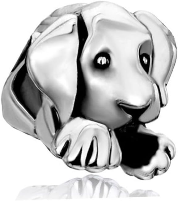 Cute Pet Dog Charm Puppy Beads for Bracelets
