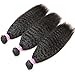 Mei You 8A Kinky Straight Hair 1 Bundles Yaki Human Hair Weave Unprocessed Brazilian Virgin Remy Sew in Hair Extensions Natural Black (12'')