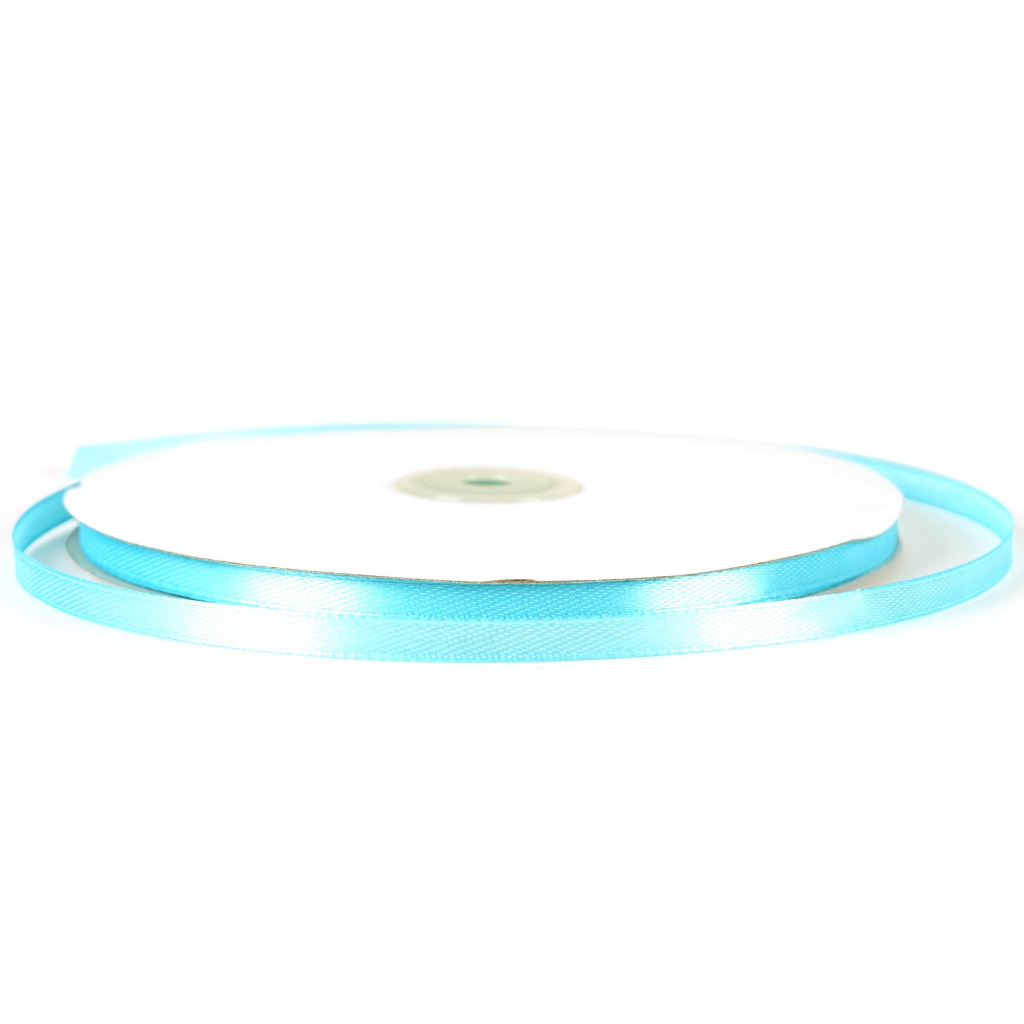 91m x 6mm Thin Baby Blue Ribbon Azure Satin Ribbon, 1/5 inch Slim Sky Blue Ribbon for Gift Wrapping Wedding Christmas Birthday Present Cake Hair Bow Florist Bouquet Crafts Decorations