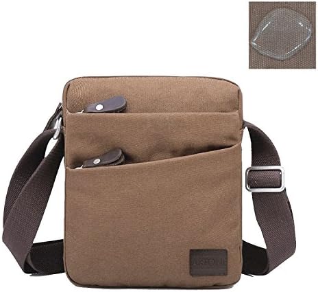 Kaylena Retro Water Resistant Canvas Crossbody Bag Shoulder Bag Khaki