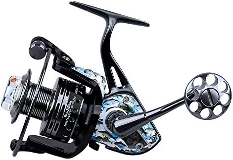 Tokushima Fishing Reels Transparent Skylight Ocean Fish School Design Metal Body Parallel Winding Patent Saltwater and Ffresh Water 15+3BB Spinning Reel 1000 2000 3000 4000 5000 6000 Series (3000)