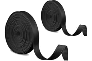 DANGJUACUA 590.5 Inches Long Satin Ribbon for Wedding Bridal Gowns – Adjustable Lace-Up Dress Sash Cord Replacement for Zippers, Buttons, or Belts – Black