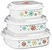 Corelle Coordinates by Reston Lloyd 6-Piece Microwave Cookware, Steamer and Storage Set, Happy Days