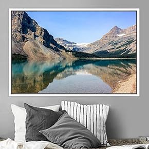 signwin Framed Canvas Wall Art Calming Waters Aerial...