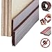Strongman Tools | Door Draft Stopper Sweep for Exterior/Interior Doors, Weatherproofing Seal Strip Under Door Draft Blocker, Soundproofing Bottom Weather Stripping, Large, Brown | 1 Meter 2