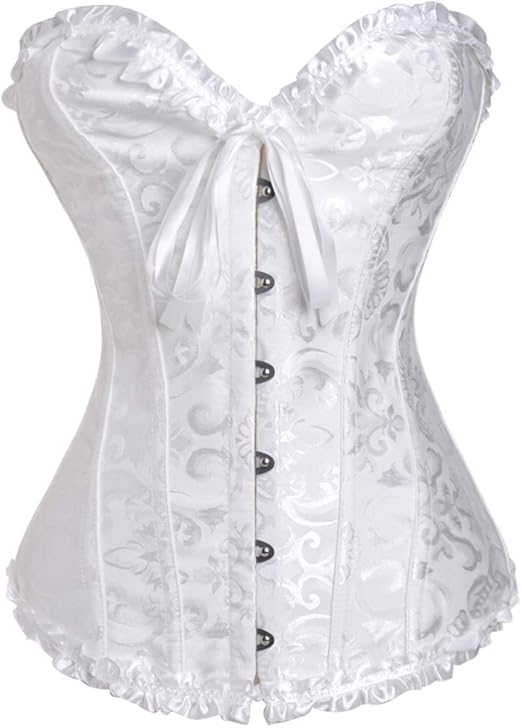 Joweechy Women�s Overbust Corset Top Lace Up Boned Waist