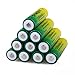 10 Pcs 3.7V 1200mAh 14500 AA Li-ion Battery Button Top Rechargeable Batteries for Camera Flashlight Torch Headlamp