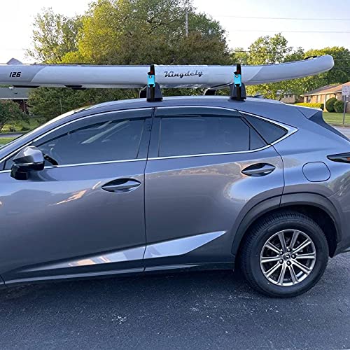 Kingdely Non Scratch Tie Down Strap Lockable Roof Rack Straps with 3