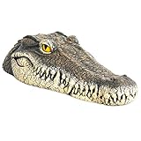 Homarden Floating Crocodile Head Water Decoy (13 x 6 x 3 Inches) - Garden or Pond Art Decor for Goose, Predator, Heron, Duck Control