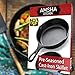 Pre-Seasoned Cast Iron Skillet 12.5 inch with (FREE) 8 inch Pan - Ultimate Heavy Duty Professional Restaurant Chef Quality Pre Seasoned Pan Cookware Set - Great For Frying, Saute, Cooking Pizza & More