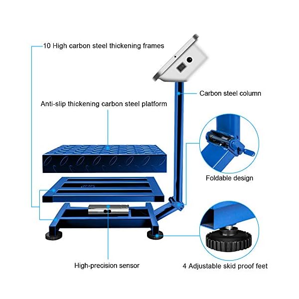 Báscula Balanza Hasta 300 Kg Acero Inox Uso Industrial Com - Imagen 4