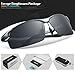 TOREGE Men's Sports Style Polarized Sunglasses Al-Mg Metal Frame Glasses M291(Gray)
