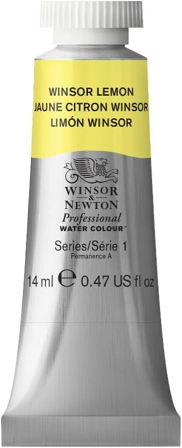 Winsor & Newton Acuarela Profesional, limón Winsor, 14 ml