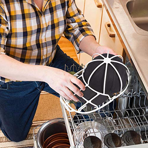 YEENOR 2-Pack Cap Washer,Hat Washer,Baseball Hat Cleaner/Cleaning Protector,Ball Cap Washing Frame Cage Hat Washing Holder,Ball Cap Sport Hat Visors Shaper/Organizer for Washing Machine - Thumbnail 5