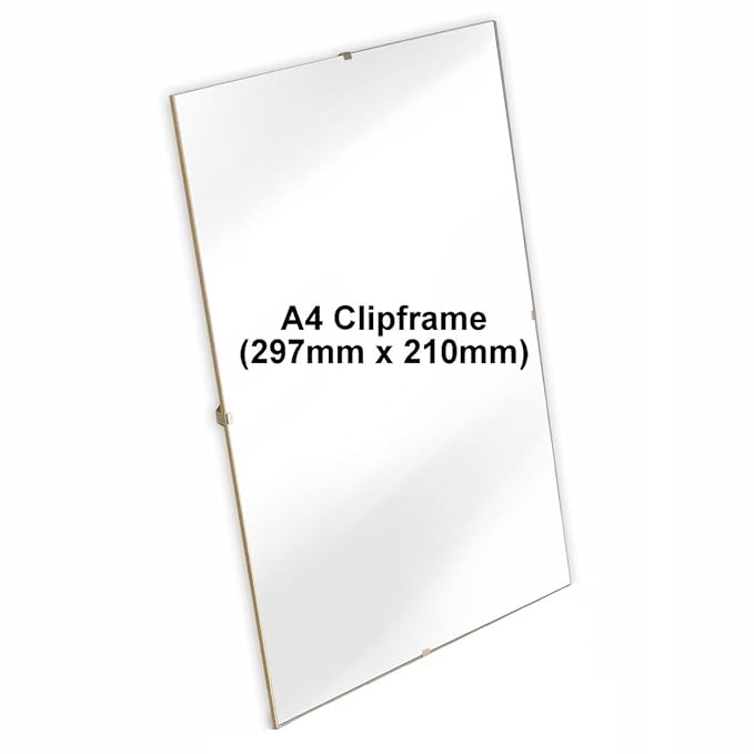 12 x A4 Clipframe (297mm x 210mm) Frameless Photo Frame Poster Acrylic