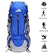 Hiking Backpack 50L Travel Daypack Waterproof with Rain Cover for Climbing Camping Mountaineering by Loowoko