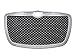 Chrome Luxury Style Mesh Front Bumper Hood Grill Grille Chrysler 300 300C