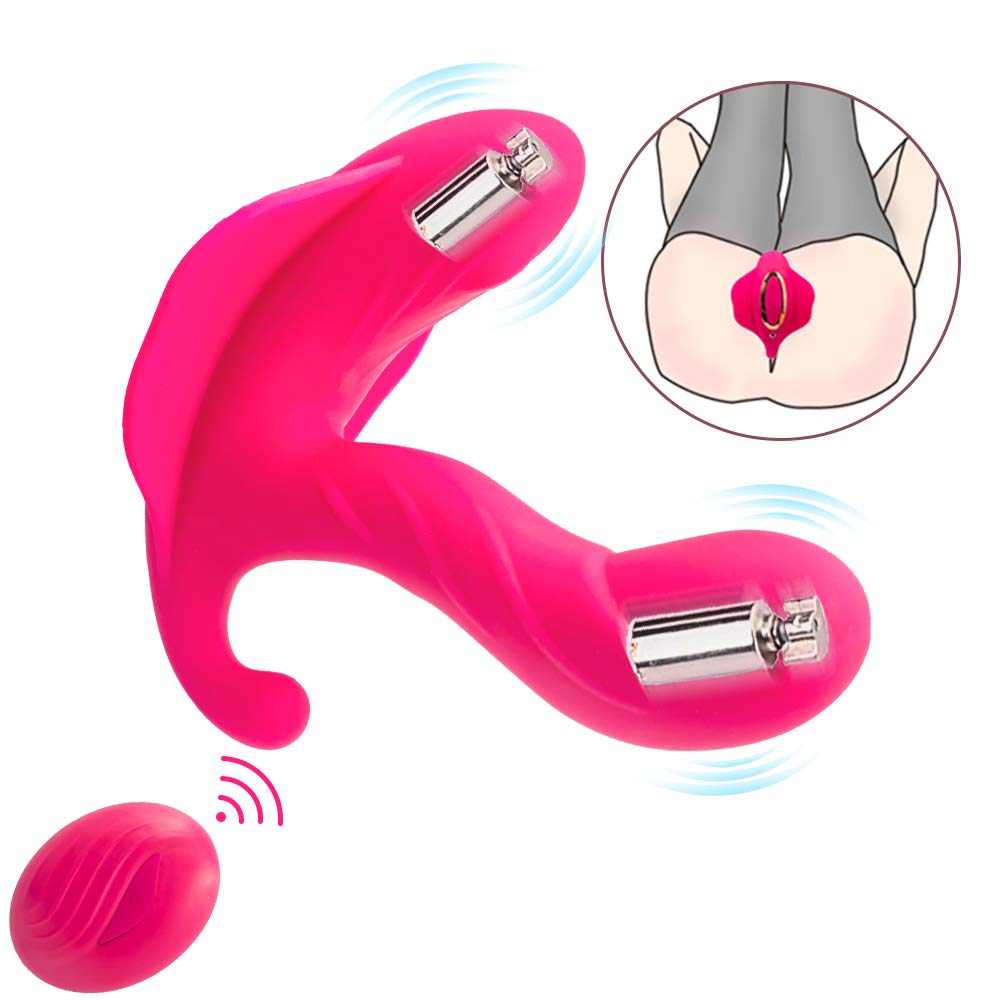 Wearable Vibrators Wireless USB Charging Remote Control Clitoral G spot Butterfly Massager Vibrating Panties Smart Heating 10 Vibration Flirting Dildo Sex Toy Adult Toys for Women Couple Female