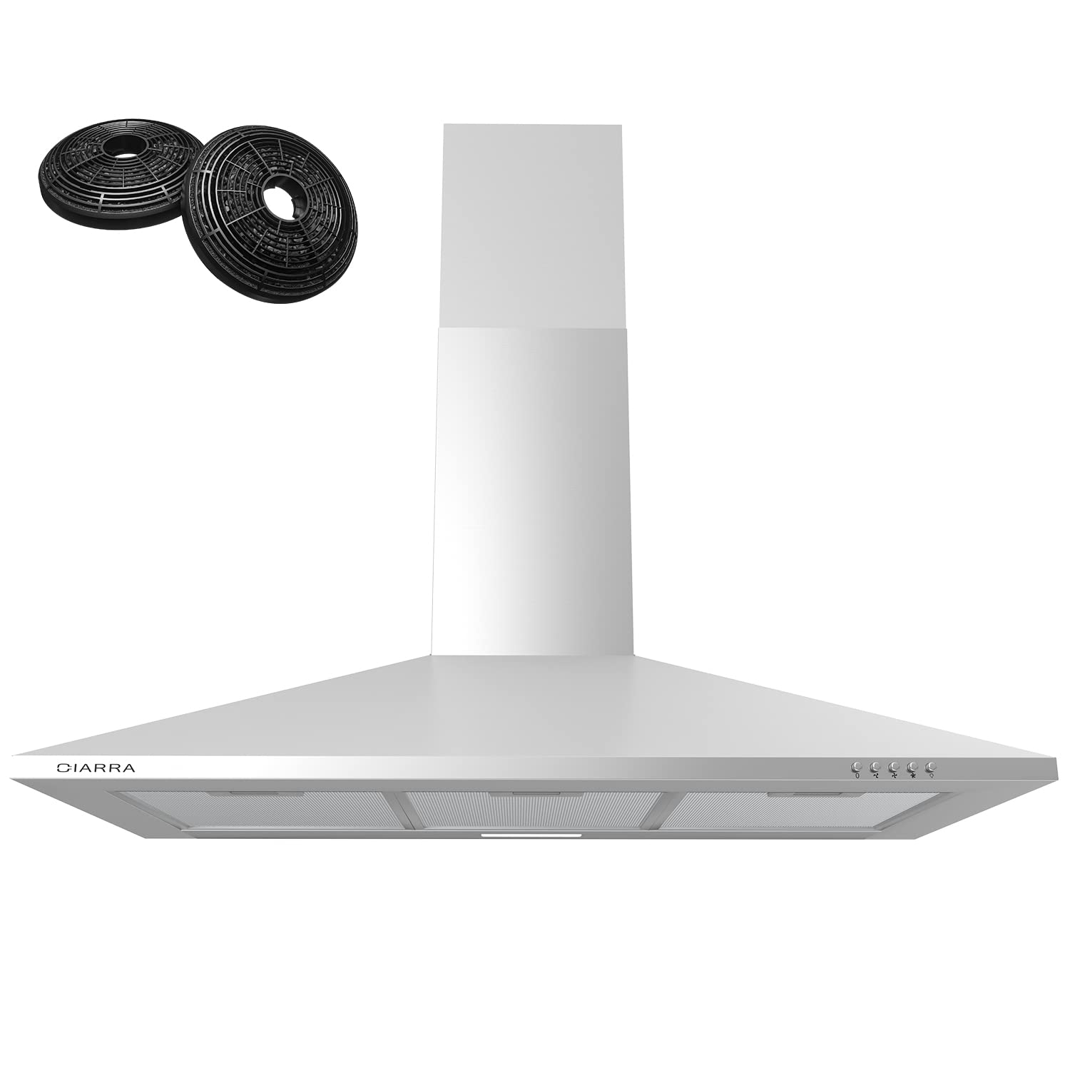 CIARRA-ASS9201-Campana-Extractora-90cm-370mh-3-Velocidades-Recirculacion-Interna-por-Filtro-de-Carbon-CBCF002X2-Acero