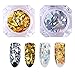 BORN PRETTY Laser Nail Sequins Holographic Gold Silver Glitter Paillette Nail Art Flakes 2
