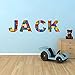 Colorful brick block Pattern name decals for kids nursery baby bedroom peel and stick wall alphabet stickers removable colorful brick name quote