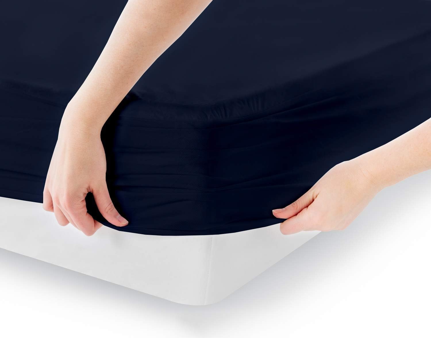 Fitted Sheet Twin XL 400 Thread Count Cotton Sheets Long