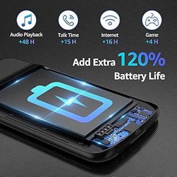 Amazon Com Iphone 11 Battery Case 5000 Mah Rechargeable Extended Battery Charging Case For Iphone 11 Portable Protective Charger Case Compatible With Iphone 11 6 1 Inch By Omeetie Black Electronics