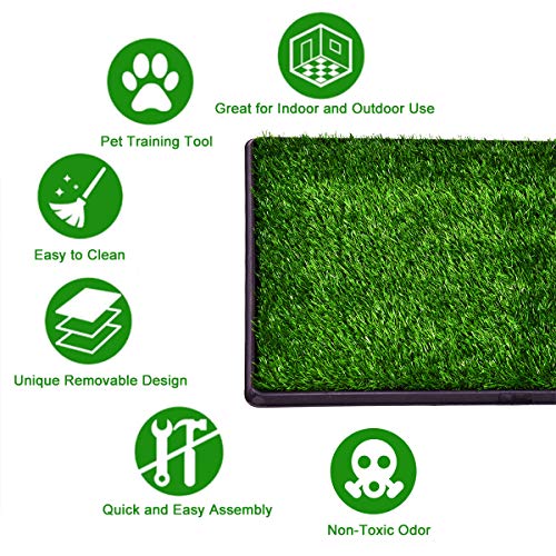 Giantex 30"x20" Puppy Pet Potty Grass Pee Pad Home Training Toilet Pad