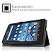 Fintie Folio Case for Amazon Fire (Previous Generation - 5th) 2015 release - Slim Fit Premium Vegan Leather Standing Protective Cover, Black
