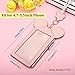 Neck Pouch, Charminer Women Cute Animal Shape Lanyard Phone Purse Neck Bag Travel Documents, Card Holder Coin Purse Neck Bag for 4.7/5.5in Phones Light Pink 5.5in