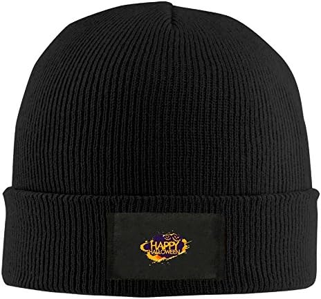 Ramsden Halloween Carnival Woolen Glove Unisex Cuffed Plain Skull Beanie Toboggan Knit Hat/Cap Print