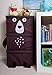 Clever Creations Cute Bear Stackable Storage Organizer Collapsible Storage Box Any Room | Perfect Size Chest for Organizing Dog Toys, Clothes, Shoes and More!