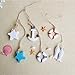 HUANXUN Mediterranean Nautical Fish Net Accessory - Anchor, Shell, Starfish, Fish, Life Ring Buoy Hangings Decorations 10 Pcs Set