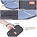 RFID Travel Passport Wallet and Credit Card Holder by FLYNOVA| Small Clutch with Zippered Pockets | Carry Money, Tickets, Documents | Includes Smartphone Pocket (Charcoal Grey)