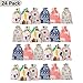 Monoche Christmas Candy Bag Treat Bags Cartoon Cute Yellow Linen Perfect for Christmas Gift 24Pcsthumb 2