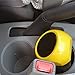 Yolu Car Trash Can, Mini Auto Garbage Can Automotive Waste Storage Storage Debris Barrels with Lid, Yellow, Cute Vehicle Trash Bins Common Use for Car, Home, Office, Bathroom, Kitchen, Living Room,etc