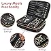 Habe Travel Jewelry Organizer Case - Truly Tangle Free - Space Saving Jewelry Storage Bag - Small Travel Jewelry Box Holds The Most - 12 Pair Earrings, 7 Necklaces, Adjustable Dividers, Large Pocket
