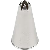 Ateco # 843 - Closed Star Pastry Tip .31'' Opening Diameter- Stainless Steel