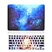 TOP CASE – 2 in 1 Bundle Deal 13-Inch Galaxy Graphic Rubberized Hard Case + Galaxy Keyboard Cover for MacBook Pro 13