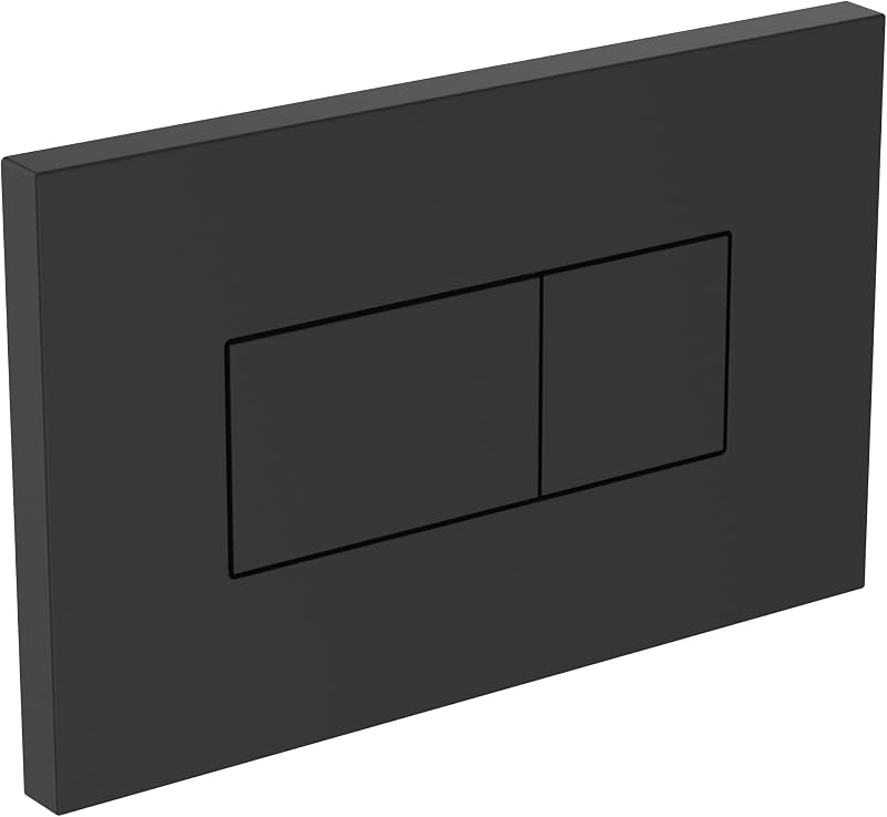 Ideal Standard Solea Toilet Flush Plate Dual Flush Pneumatic Black Square